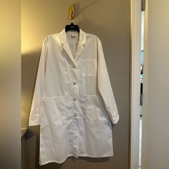 Women’s Classic Style Medical Coat, Size 16 - Picture 2 of 8